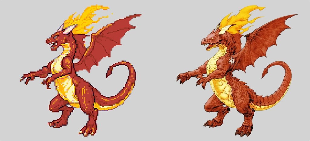 【デザイン資料集】ドット絵 + ノーマルアートモンスターA ver1 ←★!!データ追加