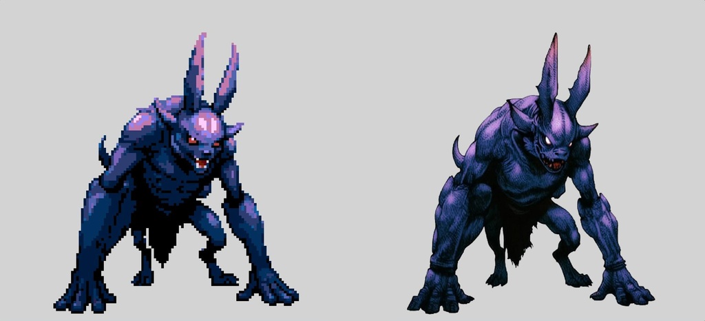 【デザイン資料集】ドット絵 + ノーマルアートモンスターA ver1 ←★!!データ追加