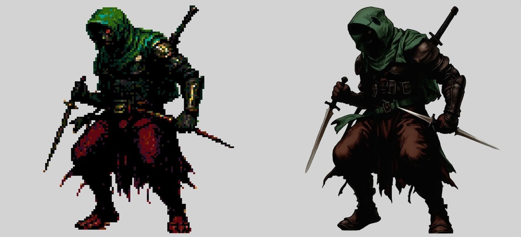 【デザイン資料集】ドット絵 + ノーマルアートモンスターA ver1 ←★!!データ追加