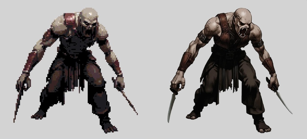 【デザイン資料集】ドット絵 + ノーマルアートモンスターA ver1 ←★!!データ追加