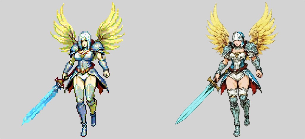 【デザイン資料集】ドット絵 + ノーマルアートモンスターA ver1 ←★!!データ追加