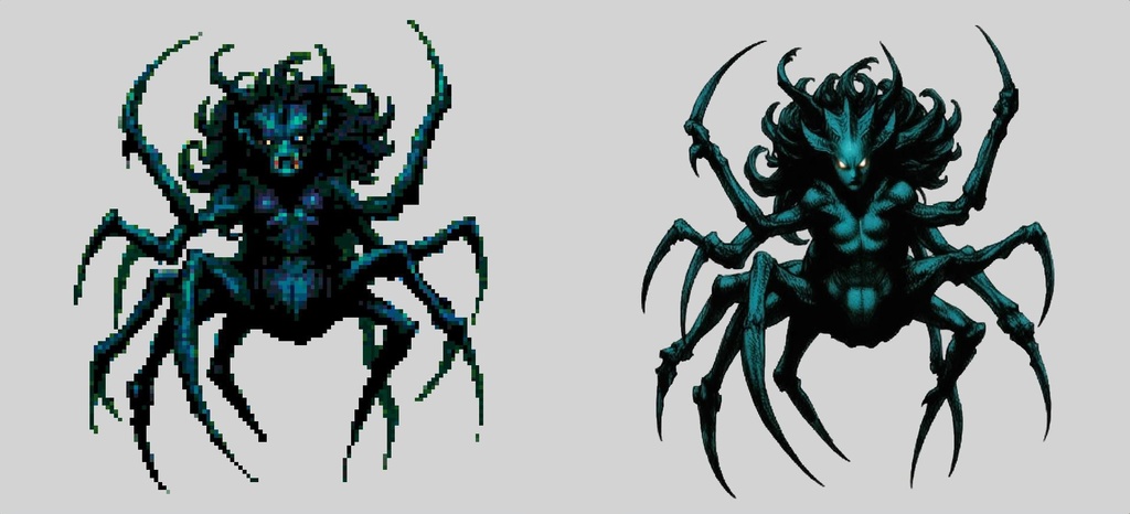 【デザイン資料集】ドット絵 + ノーマルアートモンスターA ver1 ←★!!データ追加