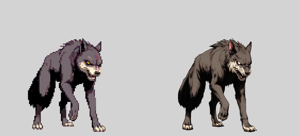 【デザイン資料集】ドット絵 + ノーマルアートモンスターA ver1 ←★!!データ追加