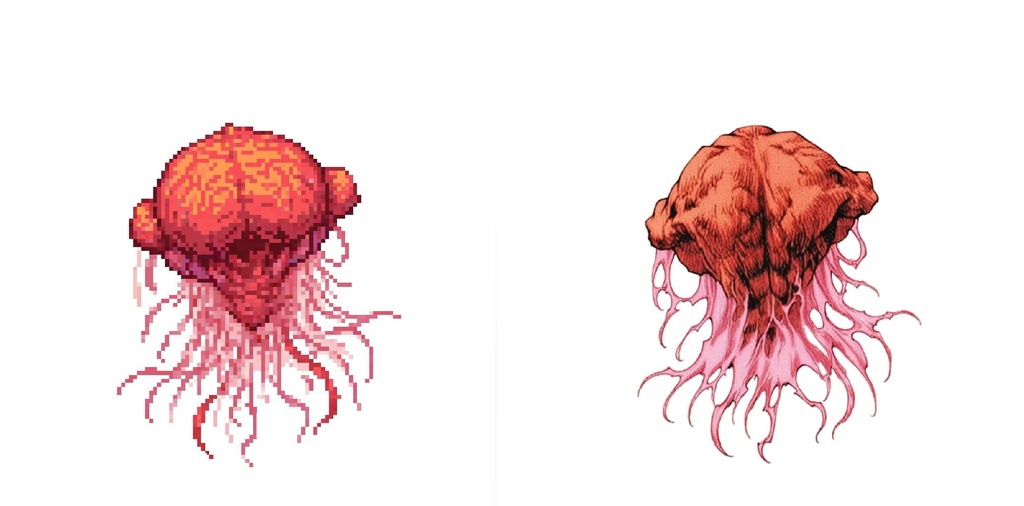 【デザイン資料集】ドット絵 + ノーマルアートモンスターB ver1 ←★!!データ追加