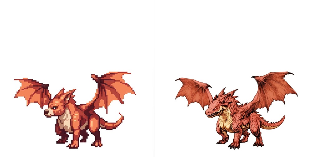 【デザイン資料集】ドット絵 + ノーマルアートモンスターB ver1 ←★!!データ追加