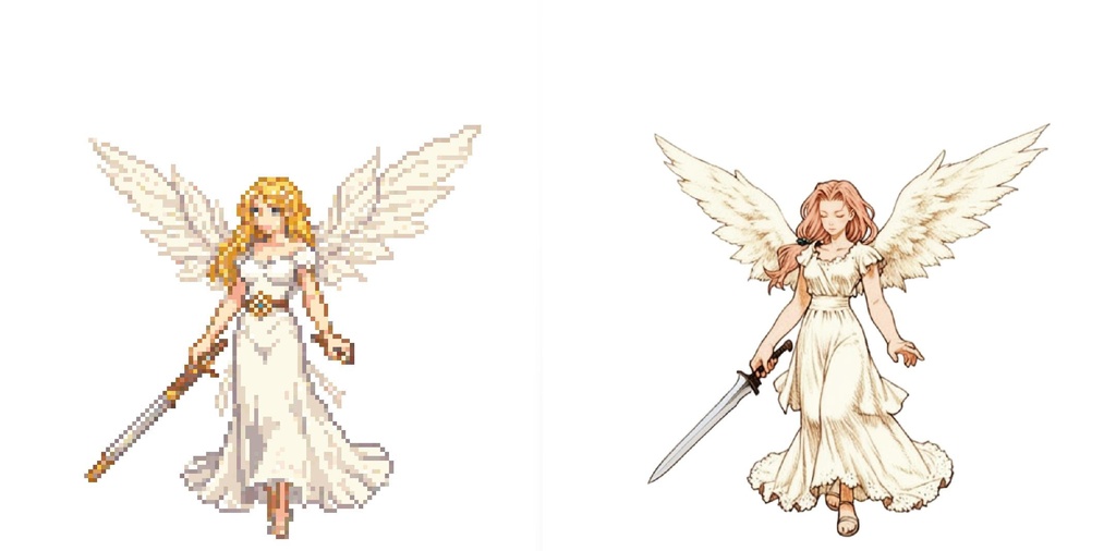 【デザイン資料集】ドット絵 + ノーマルアートモンスターB ver1 ←★!!データ追加