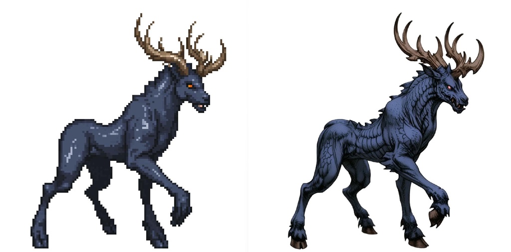 【デザイン資料集】ドット絵 + ノーマルアートモンスターB ver1 ←★!!データ追加