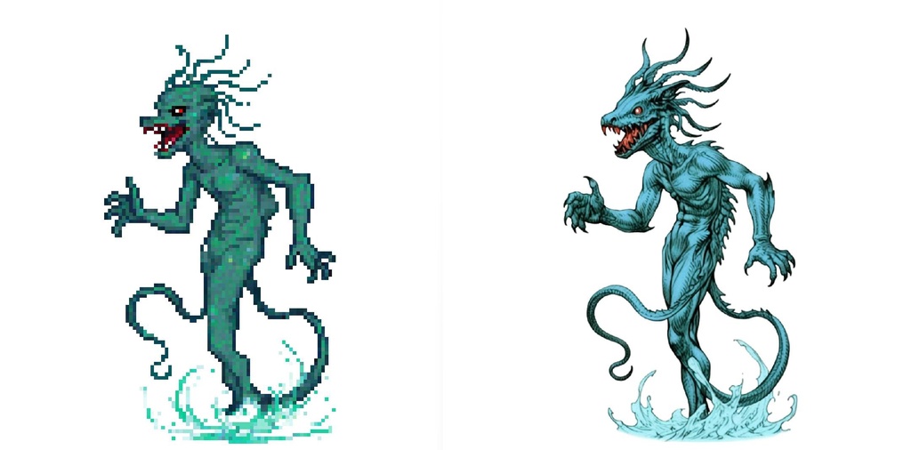 【デザイン資料集】ドット絵 + ノーマルアートモンスターB ver1 ←★!!データ追加