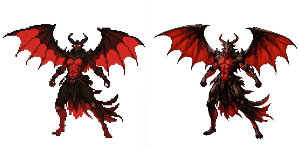 【デザイン資料集】ドット絵 + ノーマルアートモンスターB ver1 ←★!!データ追加