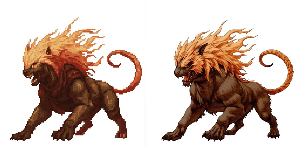 【デザイン資料集】ドット絵 + ノーマルアートモンスターB ver1 ←★!!データ追加