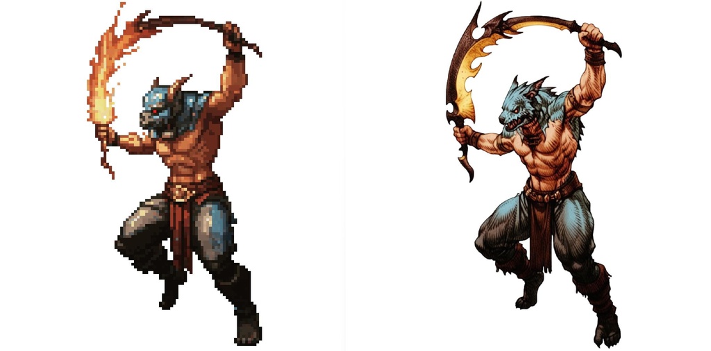 【デザイン資料集】ドット絵 + ノーマルアートモンスターB ver1 ←★!!データ追加