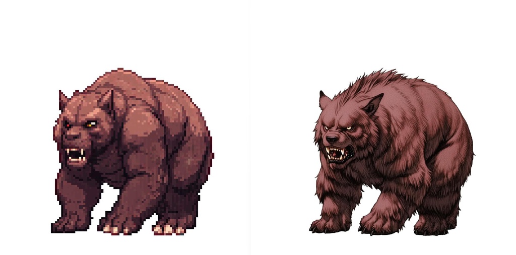 【デザイン資料集】ドット絵 + ノーマルアートモンスターB ver1 ←★!!データ追加