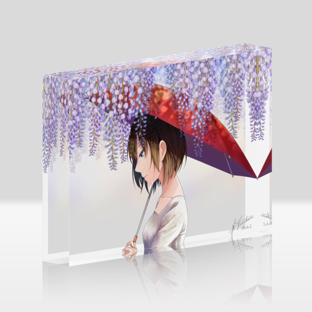花雨−アクリルブロック