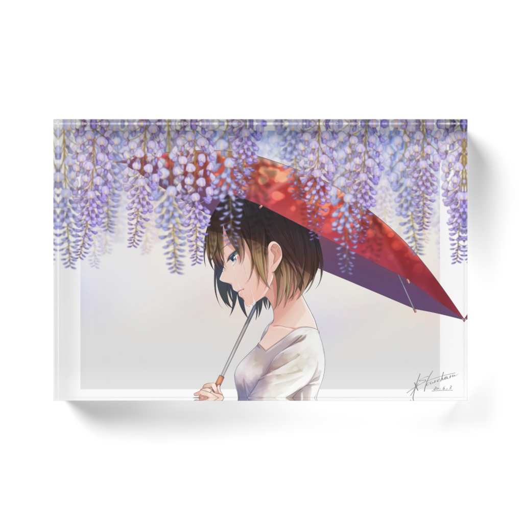 花雨−アクリルブロック