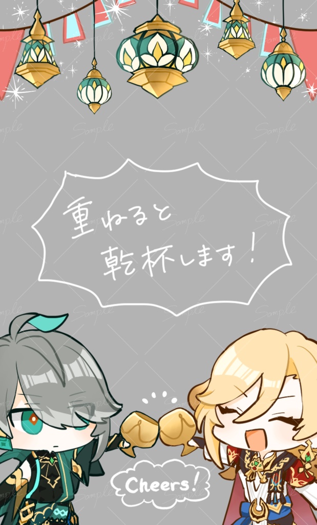 ポラロイド風クリアカードセット