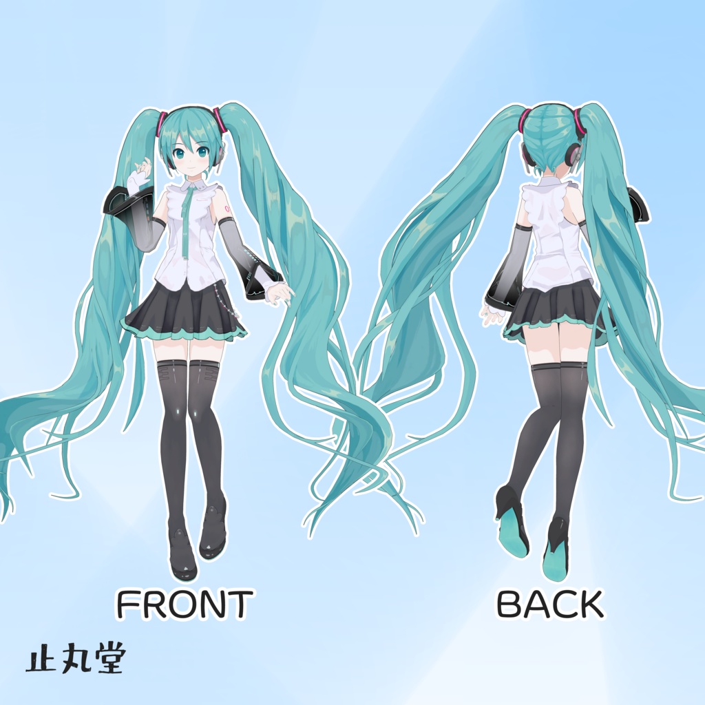 3Dモデル「止丸式初音ミクNT」