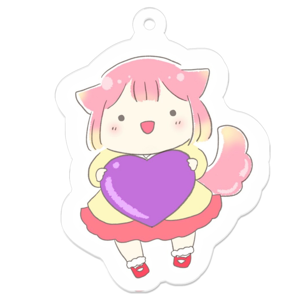 アクリルキーホルダー（紫ﾁﾋﾞ）
