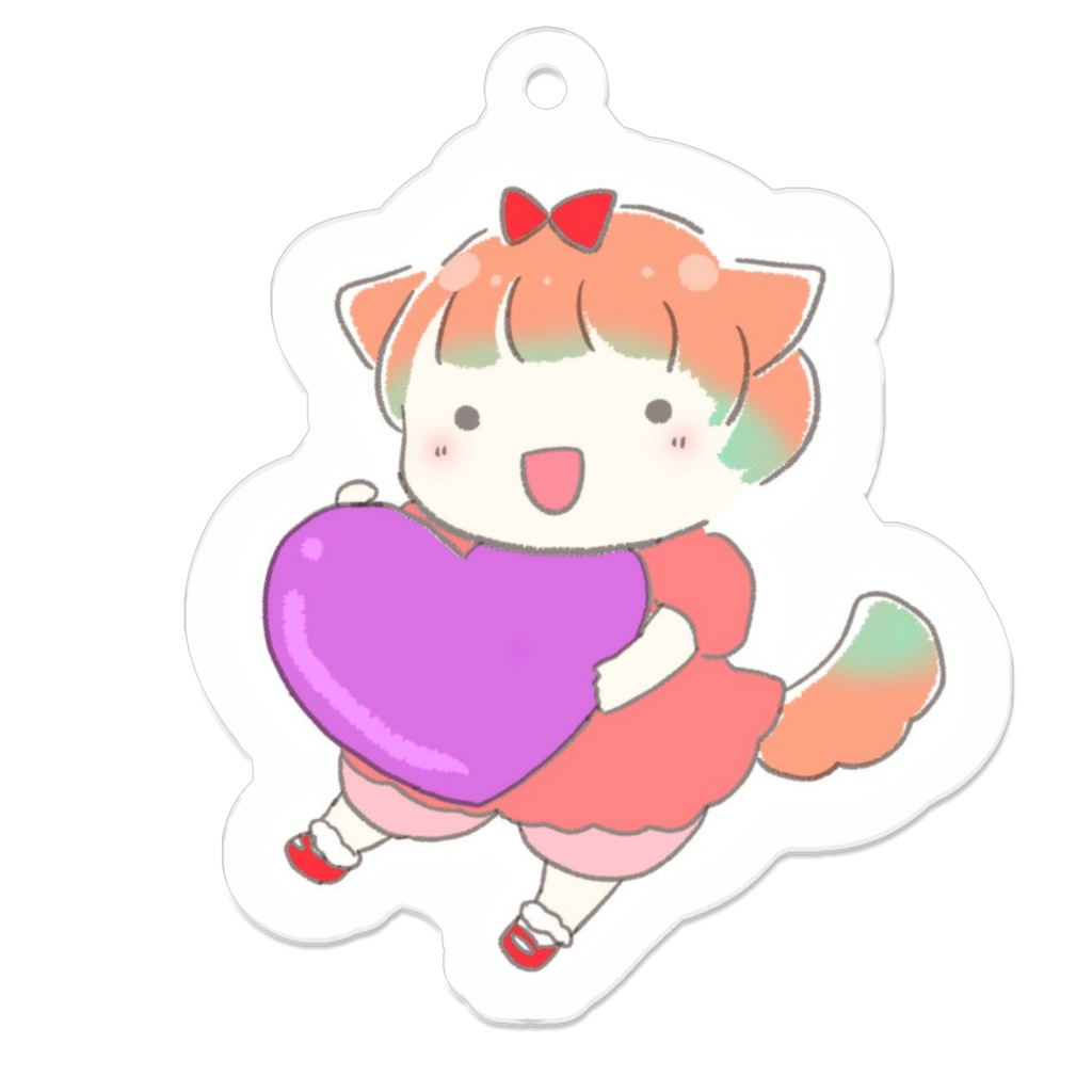 アクリルキーホルダー(紫ティビ)