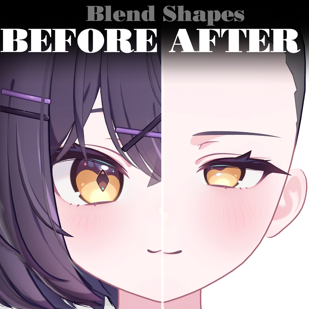 【ショコラ専用】MakeupTexture2種&BlendShapes
