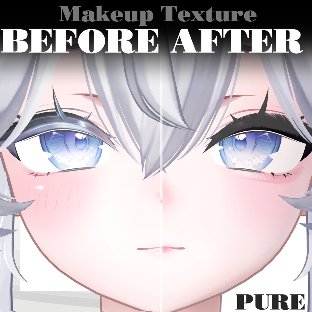 【しお専用】MakeupTexture2種&BlendShapes