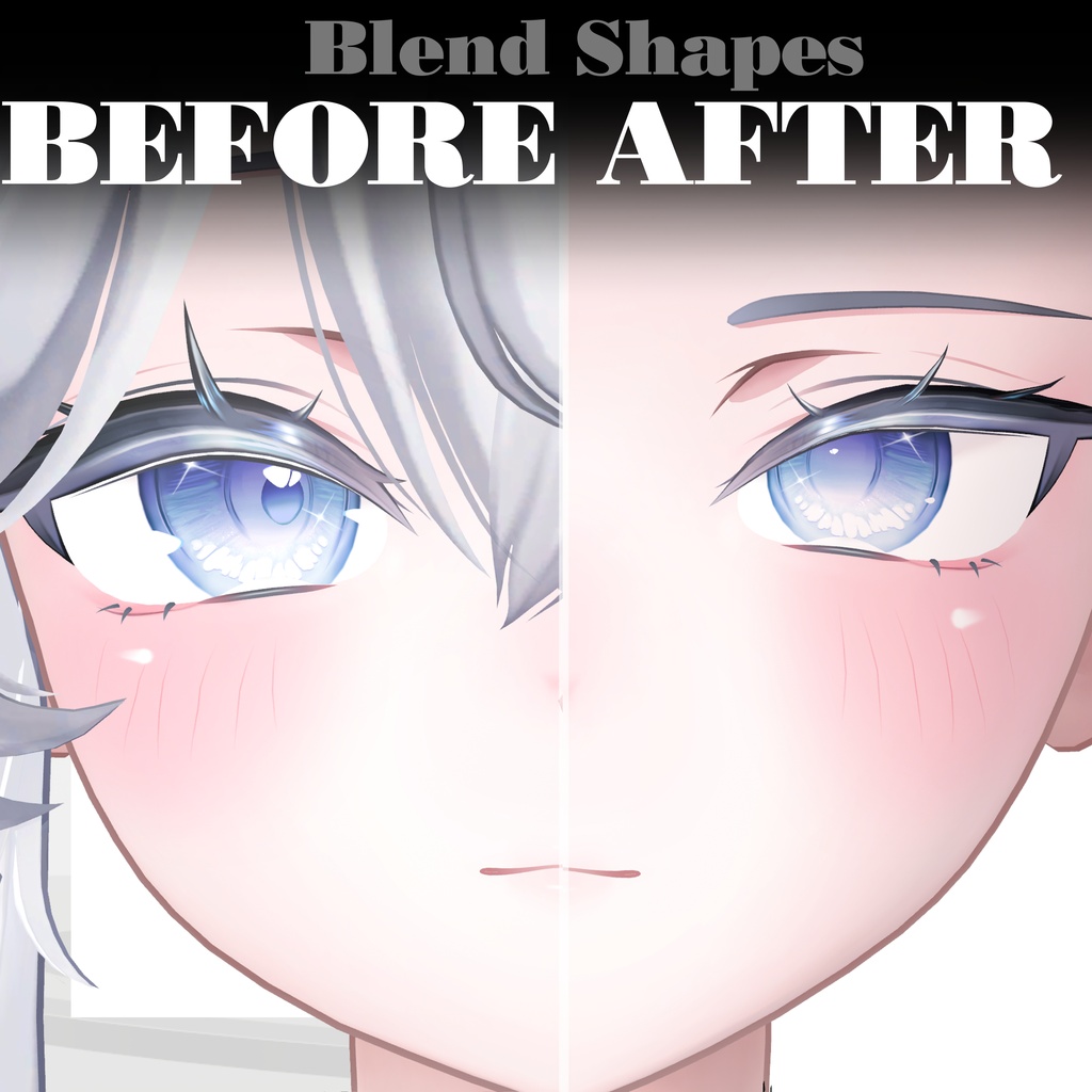 【しお専用】MakeupTexture2種&BlendShapes