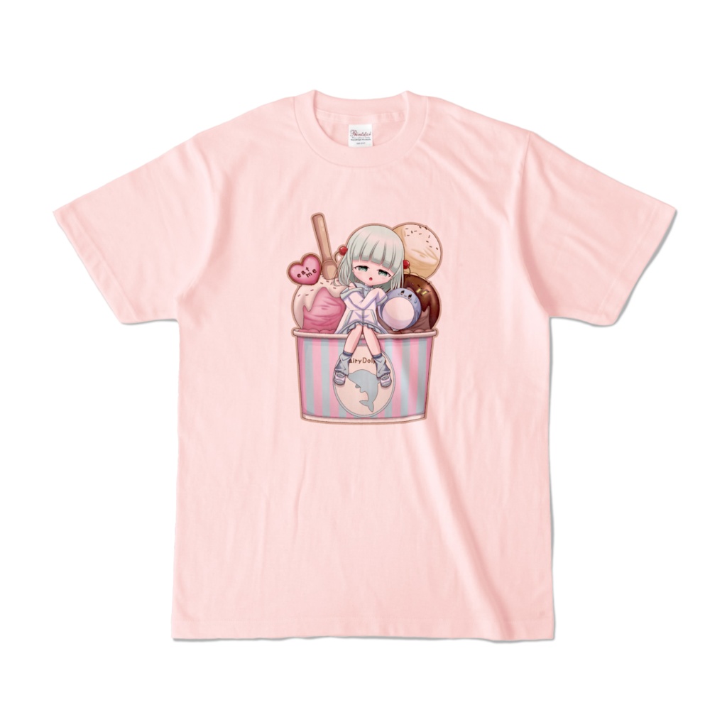 ルッチェ&ペンペンTシャツ ‐ライトピンク‐