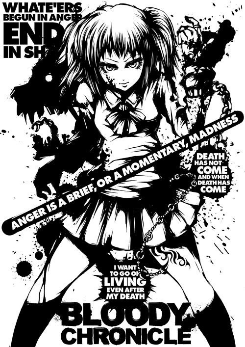 Bloody Chronicle STAGE:AA イラストTシャツ（宅急便：送料別）