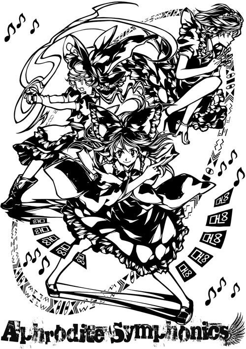 Nauseous x Project Shrine Maiden イラストTシャツ（宅急便：送料別）