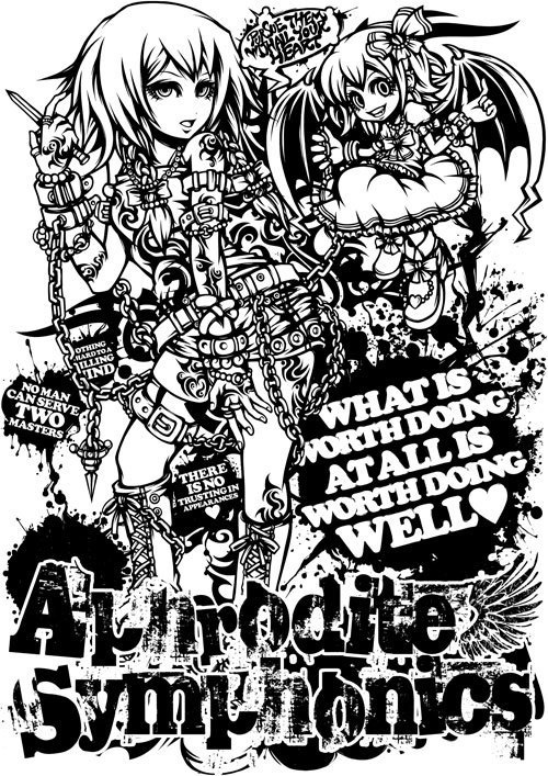 Ninth Gate x Aphrodite Symphonics パーカー（宅急便：送料別）