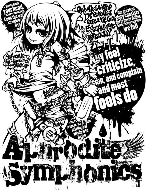 Chiruno x Aphrodite Symphonics Tシャツ（宅急便：送料別）