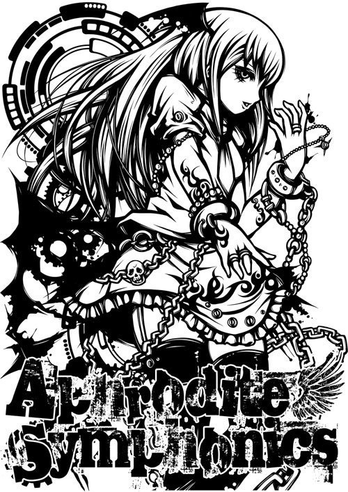 Hush x Aphrodite Symphonics パーカー（宅急便：送料別）