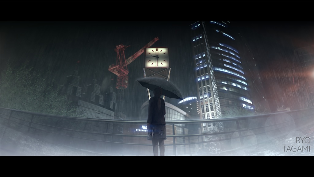 「時の下の街」高画質PNGデータ "city under time" png data