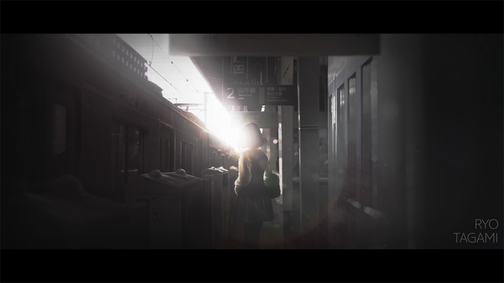 「光の中に君を見て」高画質PNGデータ "Seeing you in the light" png data