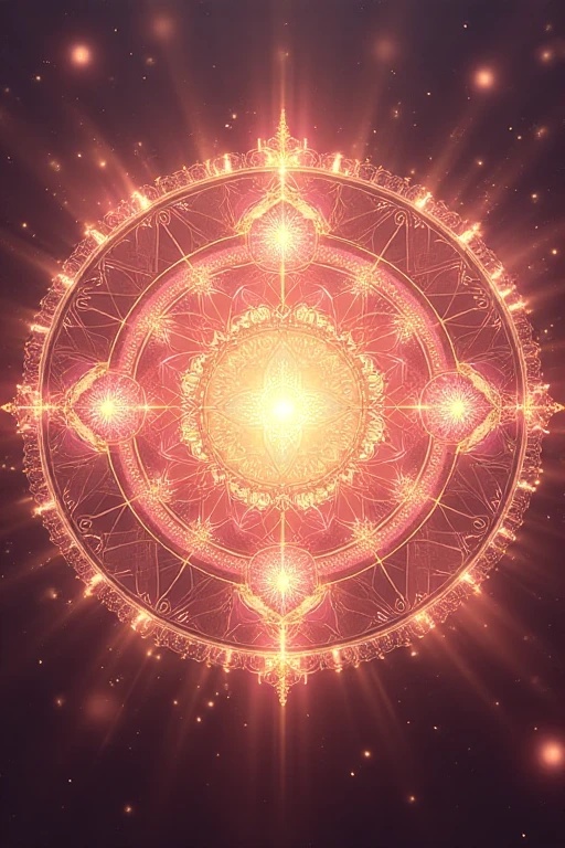 恋愛成就の聖円魔法陣｜魅力活性・縁結び・恋愛波動アップ（高解像度PNG）