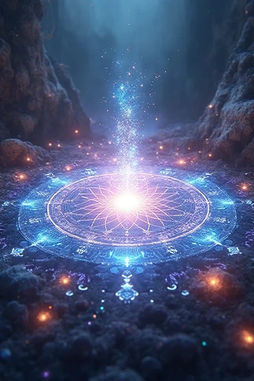 蒼紫のインスピレーション魔法陣｜直感強化・思考クリアリング