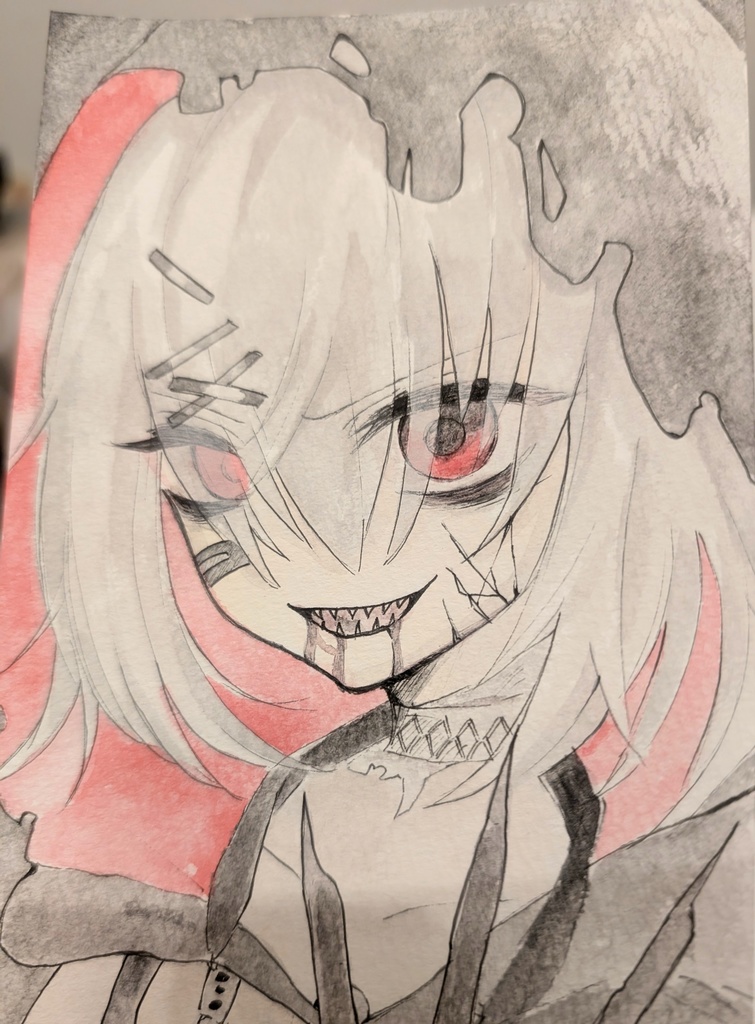 ◇魔法少女ノ魔女裁判◇魔女化 紫藤アリサ イラストポストカード