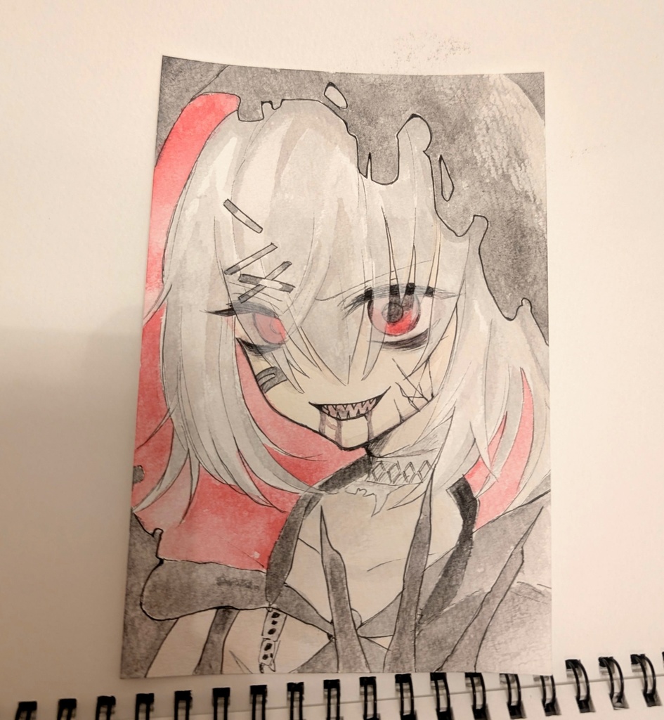 ◇魔法少女ノ魔女裁判◇魔女化 紫藤アリサ イラストポストカード