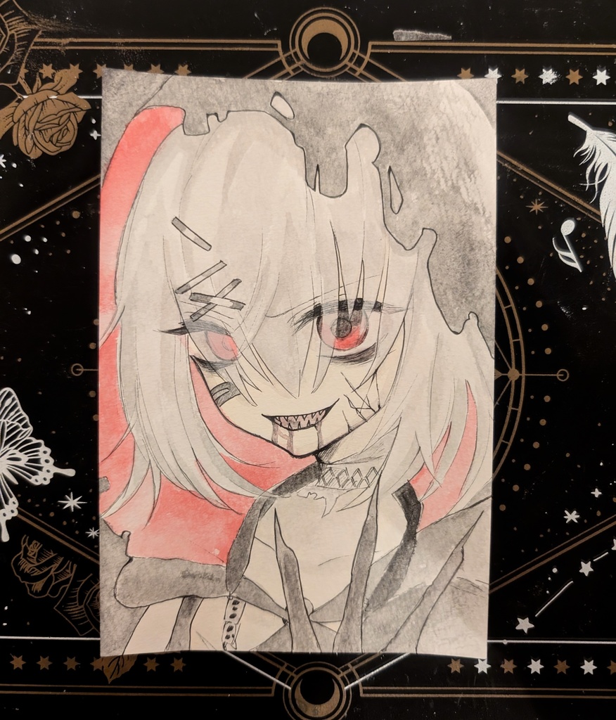 ◇魔法少女ノ魔女裁判◇魔女化 紫藤アリサ イラストポストカード