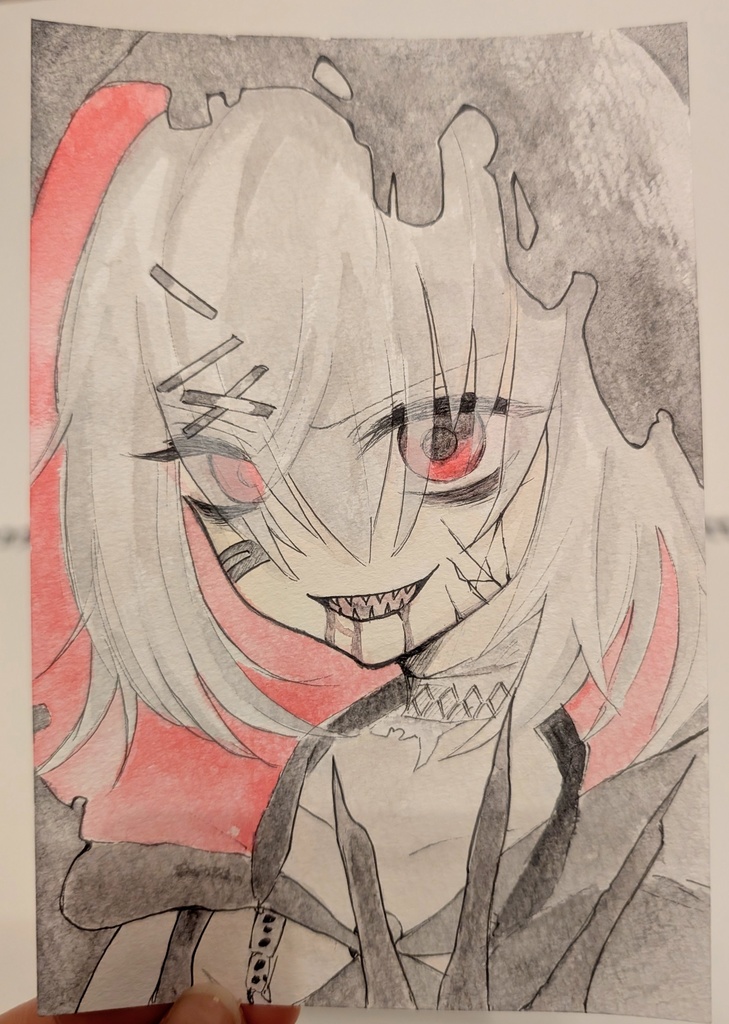 ◇魔法少女ノ魔女裁判◇魔女化 紫藤アリサ イラストポストカード