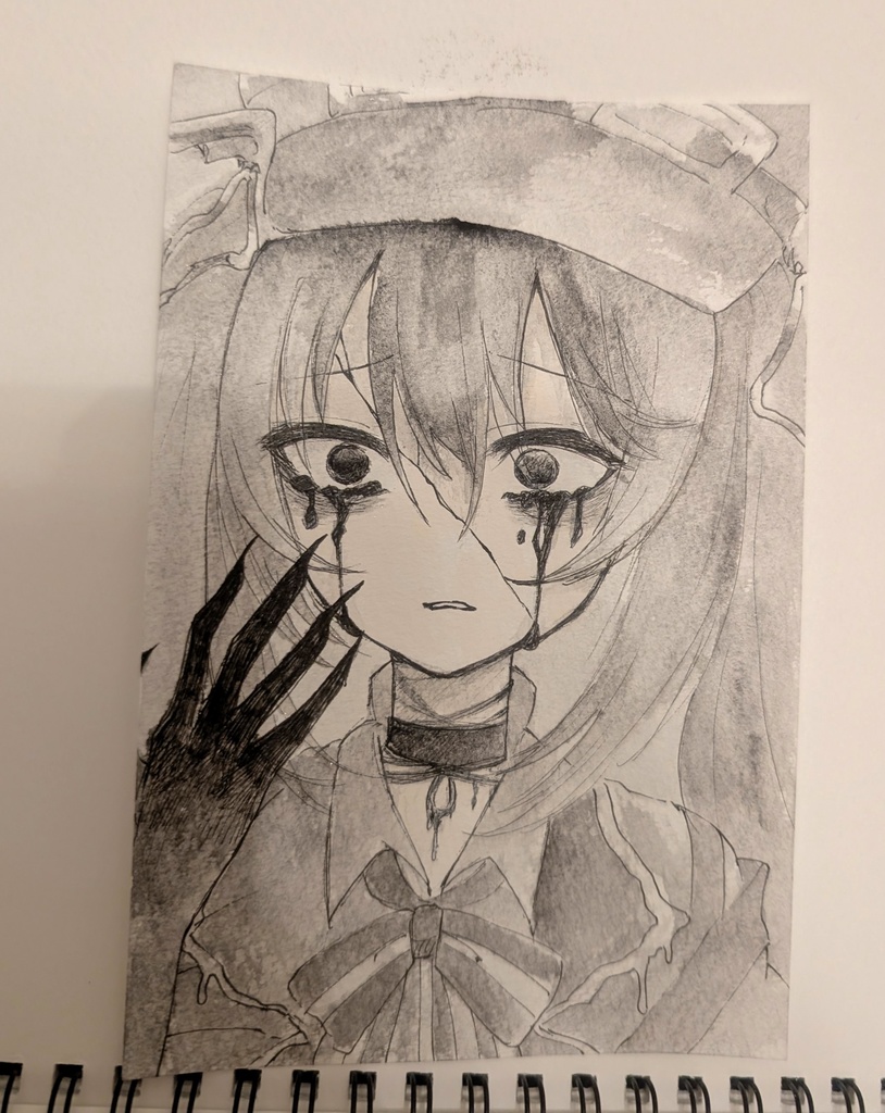 ◇魔法少女ノ魔女裁判◇魔女化 黒部ナノカ イラストポストカード