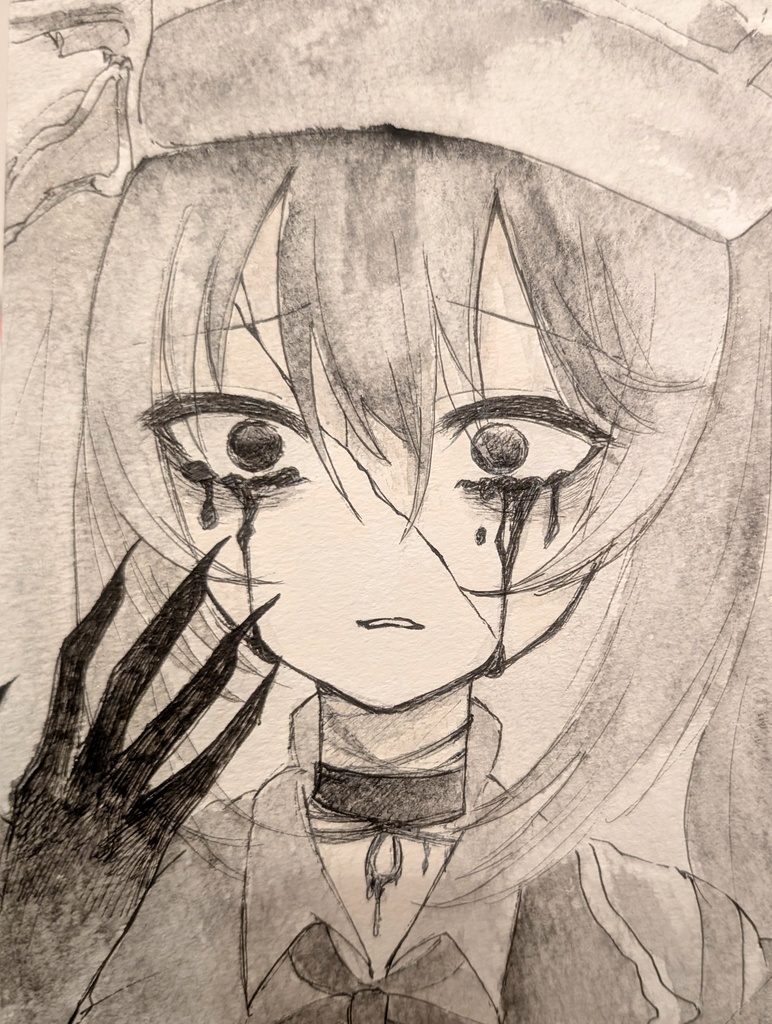 ◇魔法少女ノ魔女裁判◇魔女化 黒部ナノカ イラストポストカード