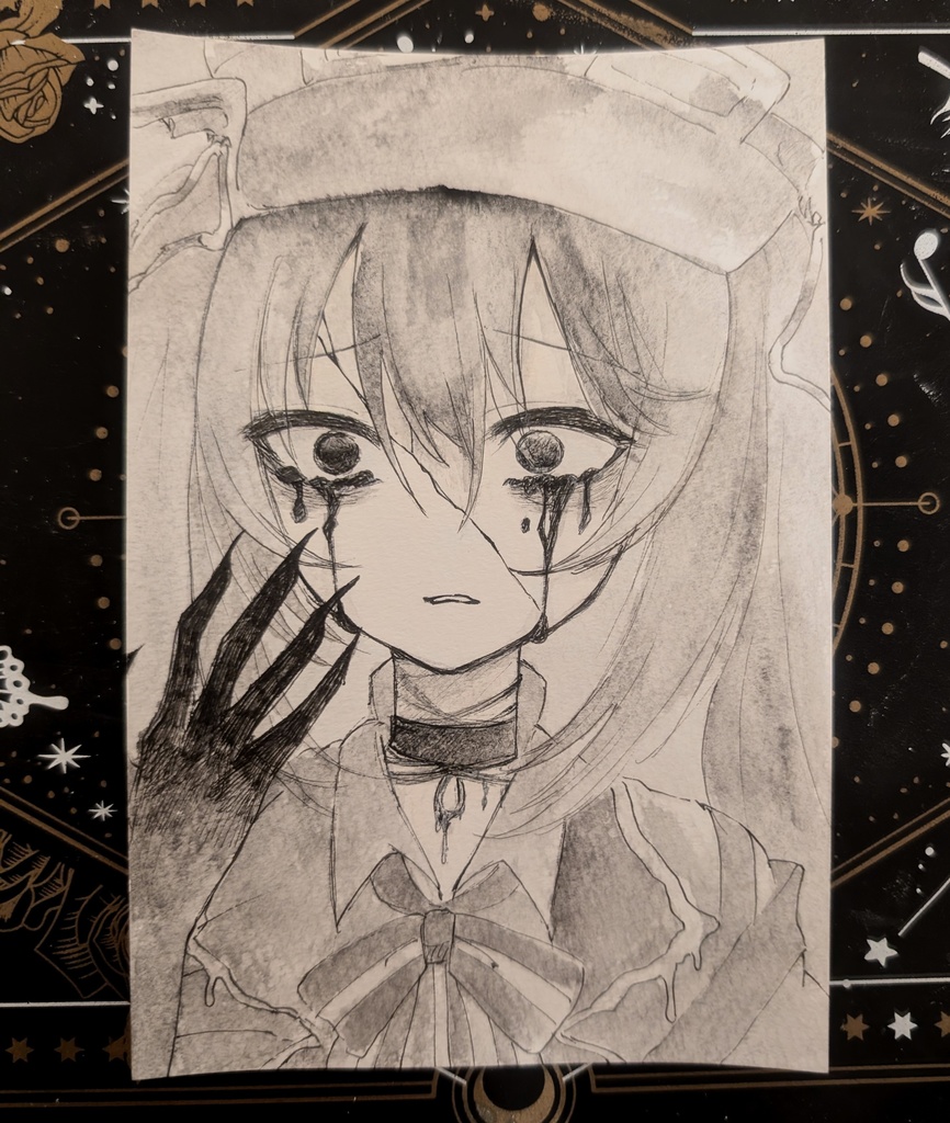 ◇魔法少女ノ魔女裁判◇魔女化 黒部ナノカ イラストポストカード