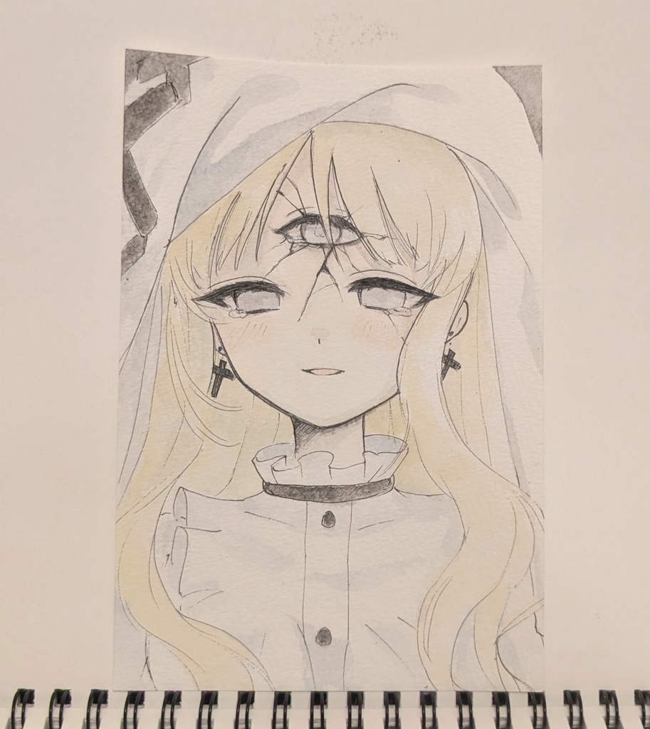 ◇魔法少女ノ魔女裁判◇ 魔女化 氷上メルル イラストポストカード