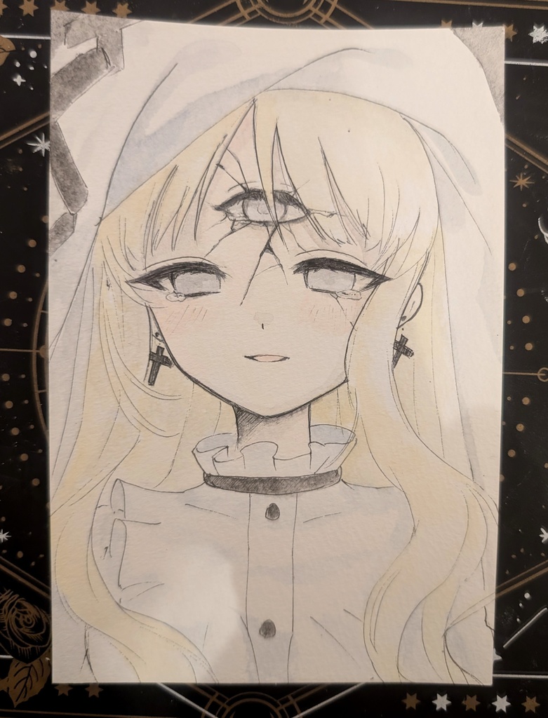 ◇魔法少女ノ魔女裁判◇ 魔女化 氷上メルル イラストポストカード