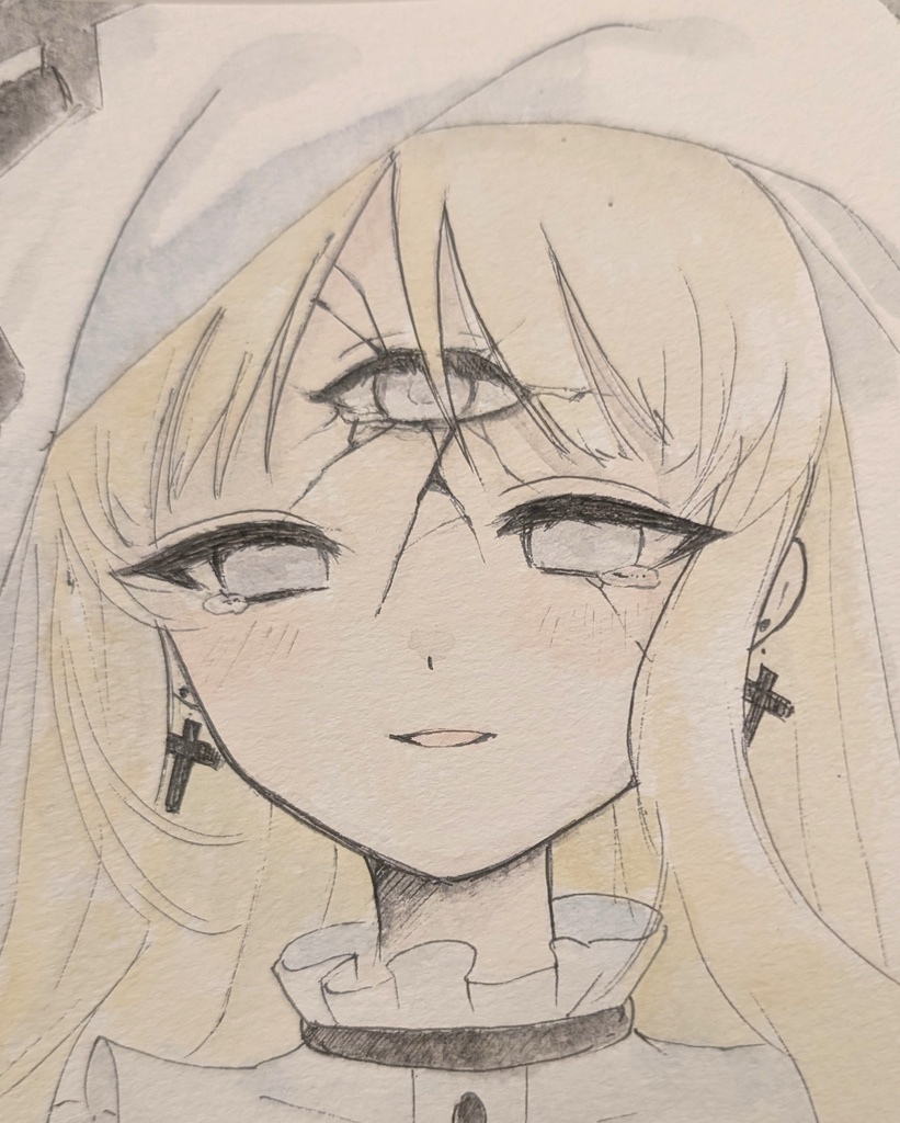 ◇魔法少女ノ魔女裁判◇ 魔女化 氷上メルル イラストポストカード