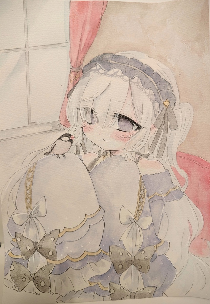 ◇魔法少女ノ魔女裁判◇文鳥と夏目アンアン イラスト