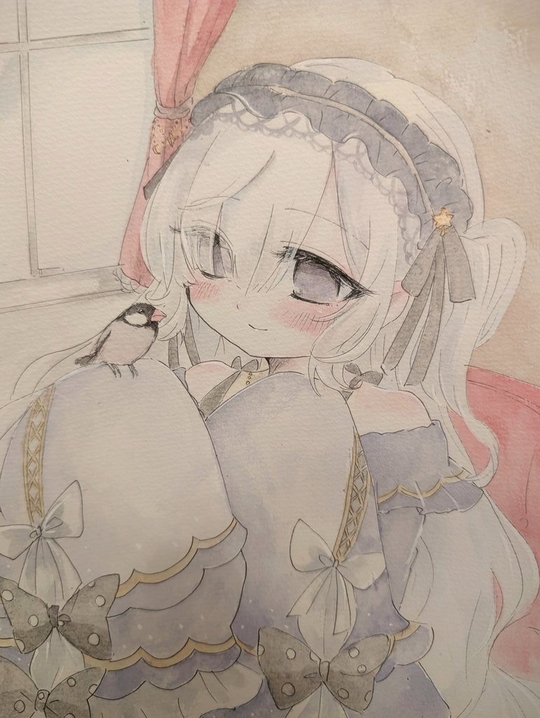 ◇魔法少女ノ魔女裁判◇文鳥と夏目アンアン イラスト