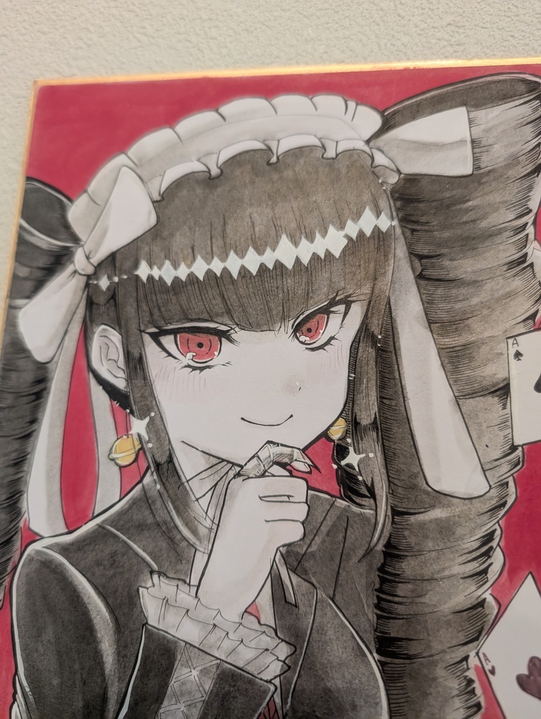 ダンガンロンパ セレスティア・ルーデンベルク手描きイラスト色紙