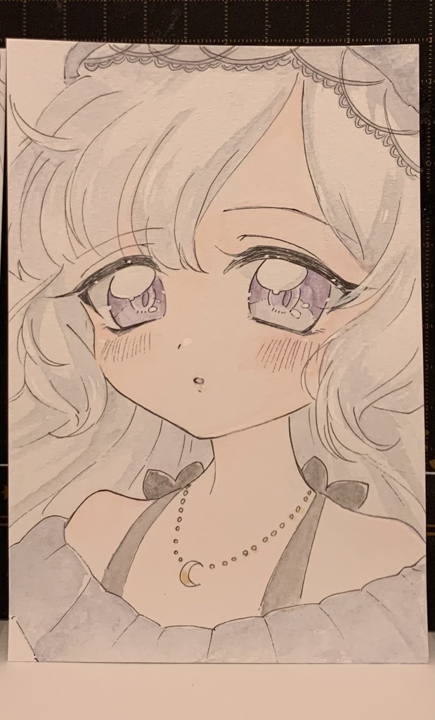 ◇魔法少女ノ魔女裁判◇夏目アンアン 手描きポストカード