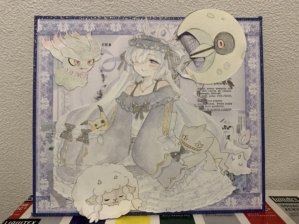 夏目アンアン　手描きイラスト